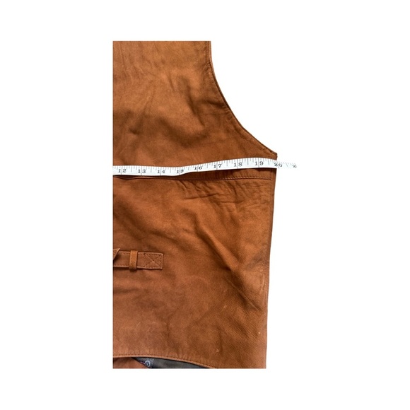 Eclectic Granpa Suede Vest with Button Closure - Picture 12 of 14